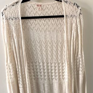 Mossimo Supply Co. Long Cream Cardigan. Small.